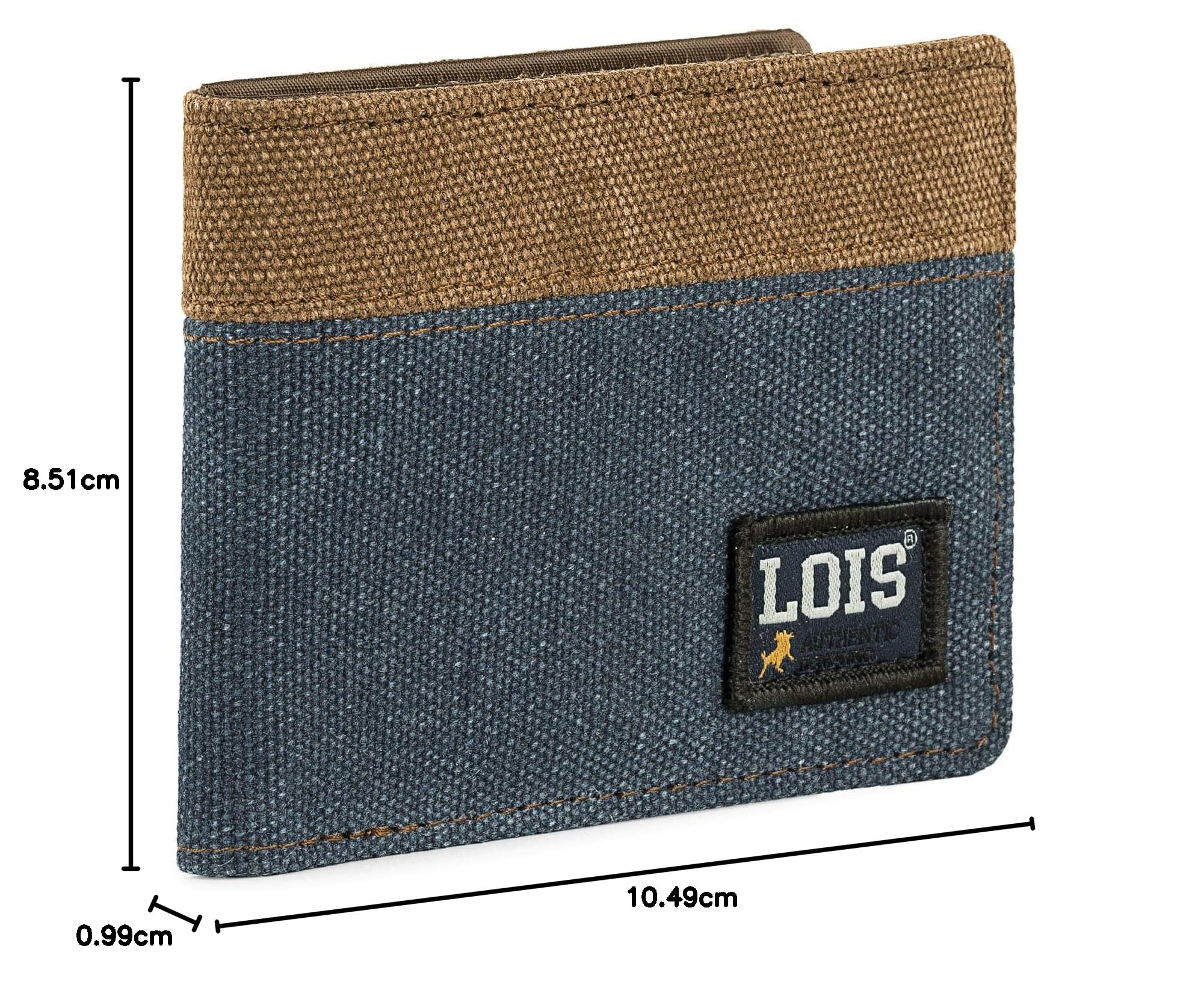Lois Cartera Juvenil Polipiel Nylon Resistente Chico Deporte Casual Bolsillo Monedero Cremallera
