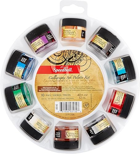 Miniatura 2 de Speedball Art Products SB3132 - Kit de paleta de tinta para caligrafía