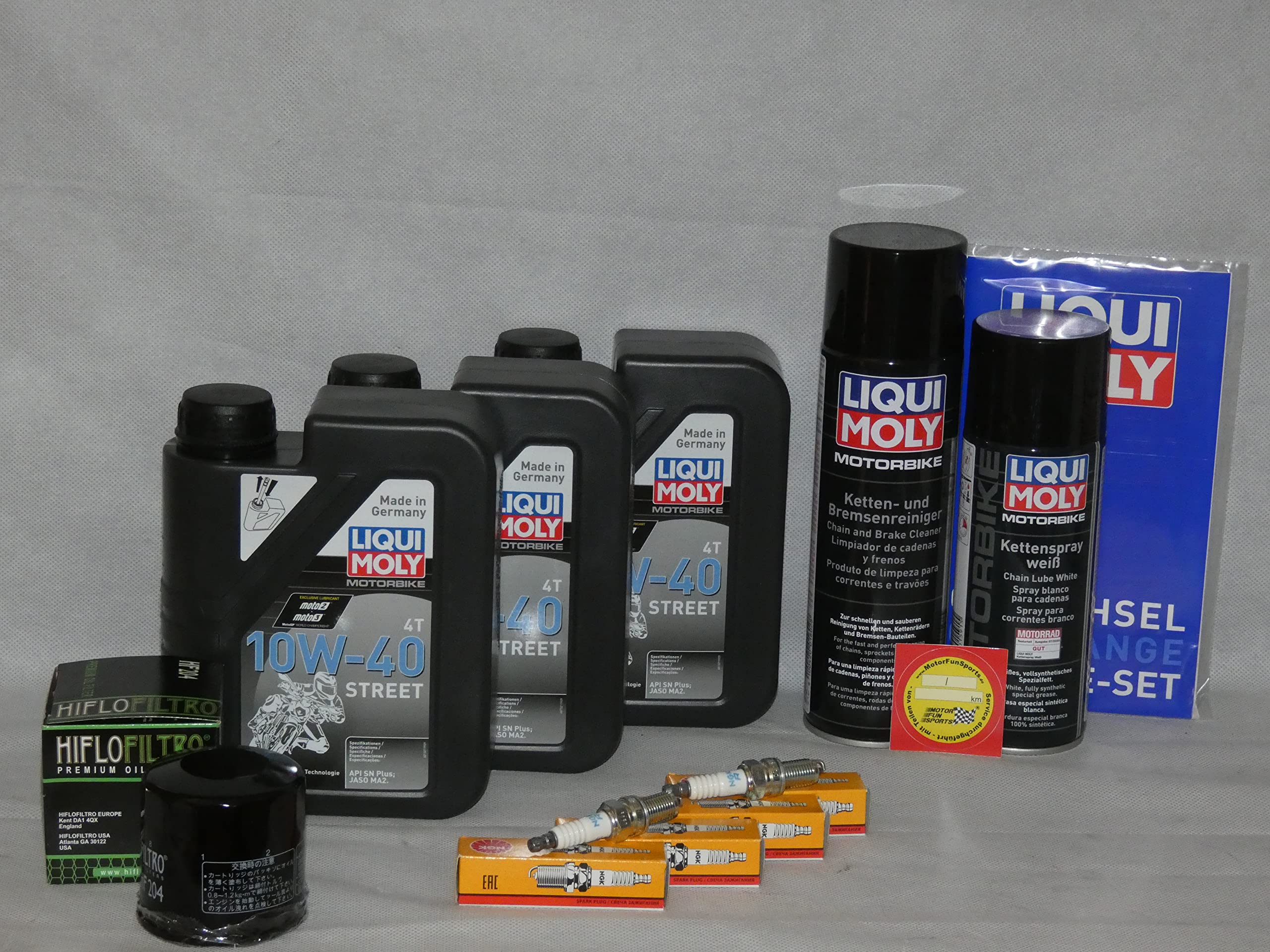 Kit de mantenimiento compatible con Honda CB 750 Nighthawk filtro de aceite de la bujía de la inspección