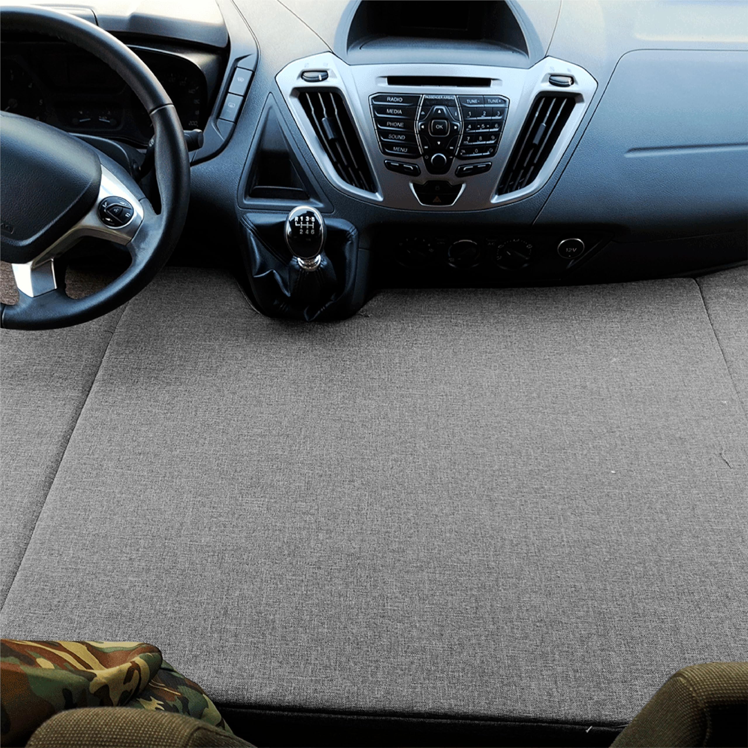 kfoam.es - Matelas pliable gris pour banquette avant de Ford Transit (+2013)