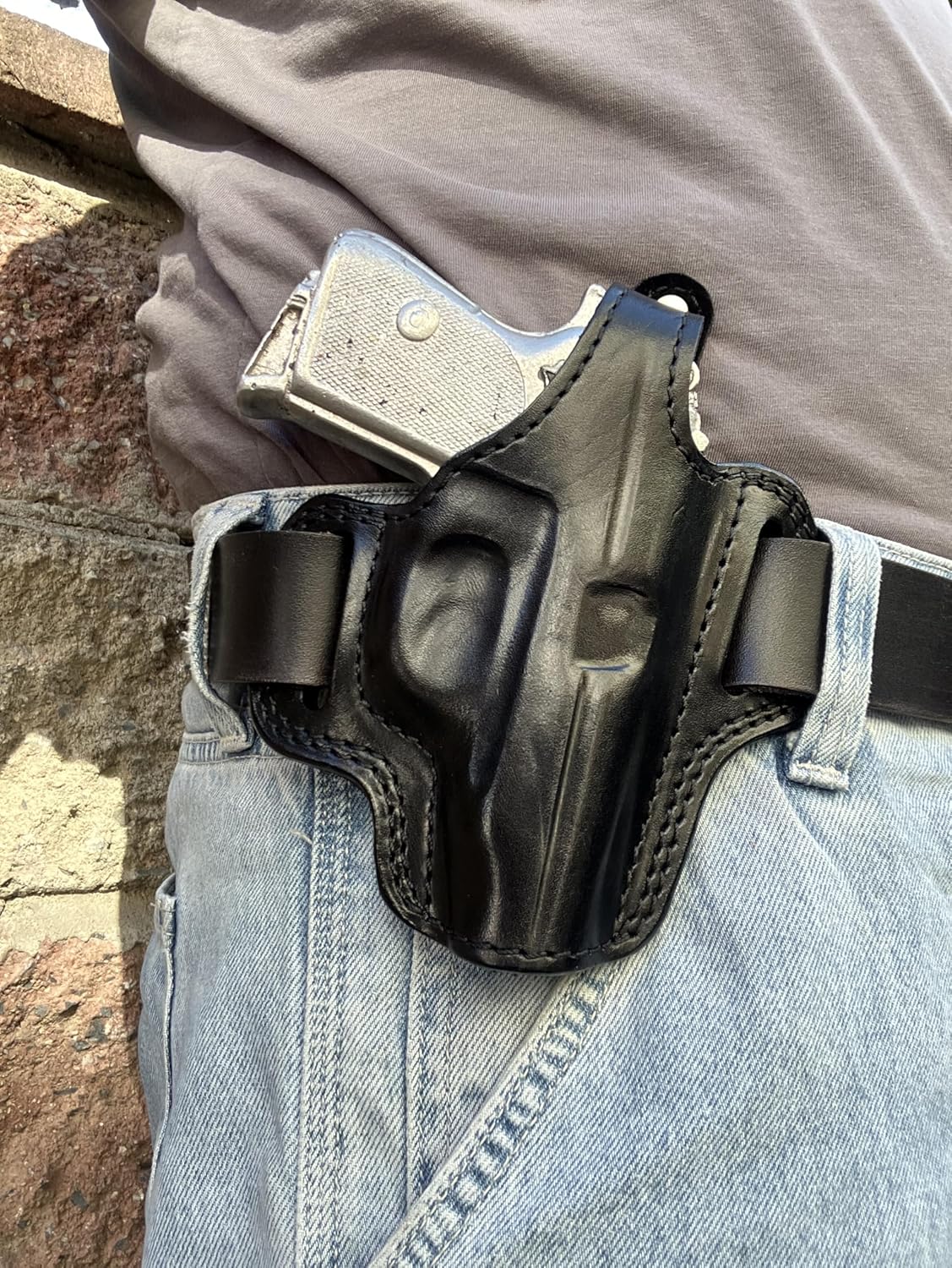 Leather OWB Holster for Walther PP, PPK,PPK/S (Right Hand)