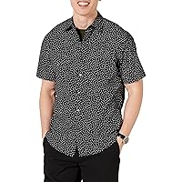 Amazon Essentials Camicia con Stampa a Maniche Corte vestibilità Regolare Uomo