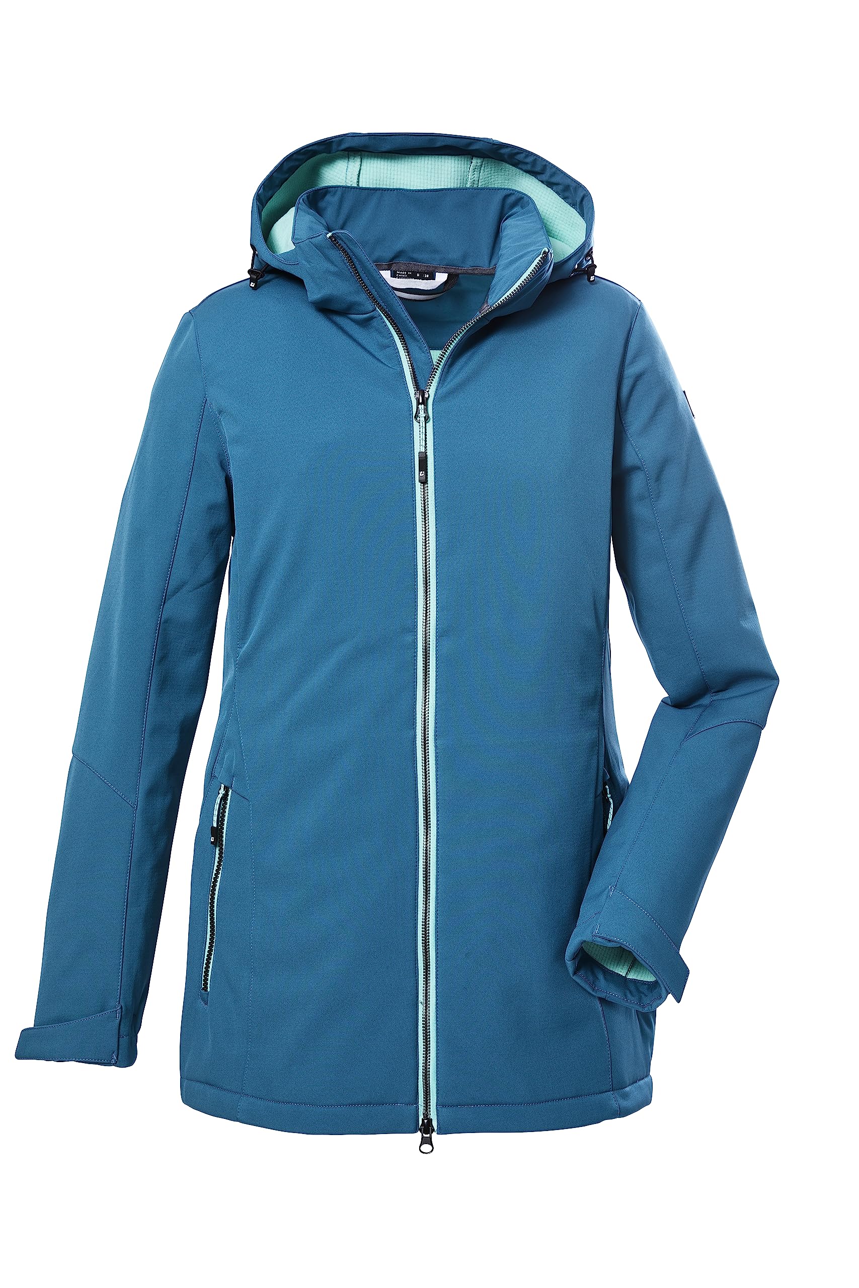 killtec Women's Kow 8 Wmn Sftshll Jacket Softshell jacket/outdoor jacket with zip-off hood