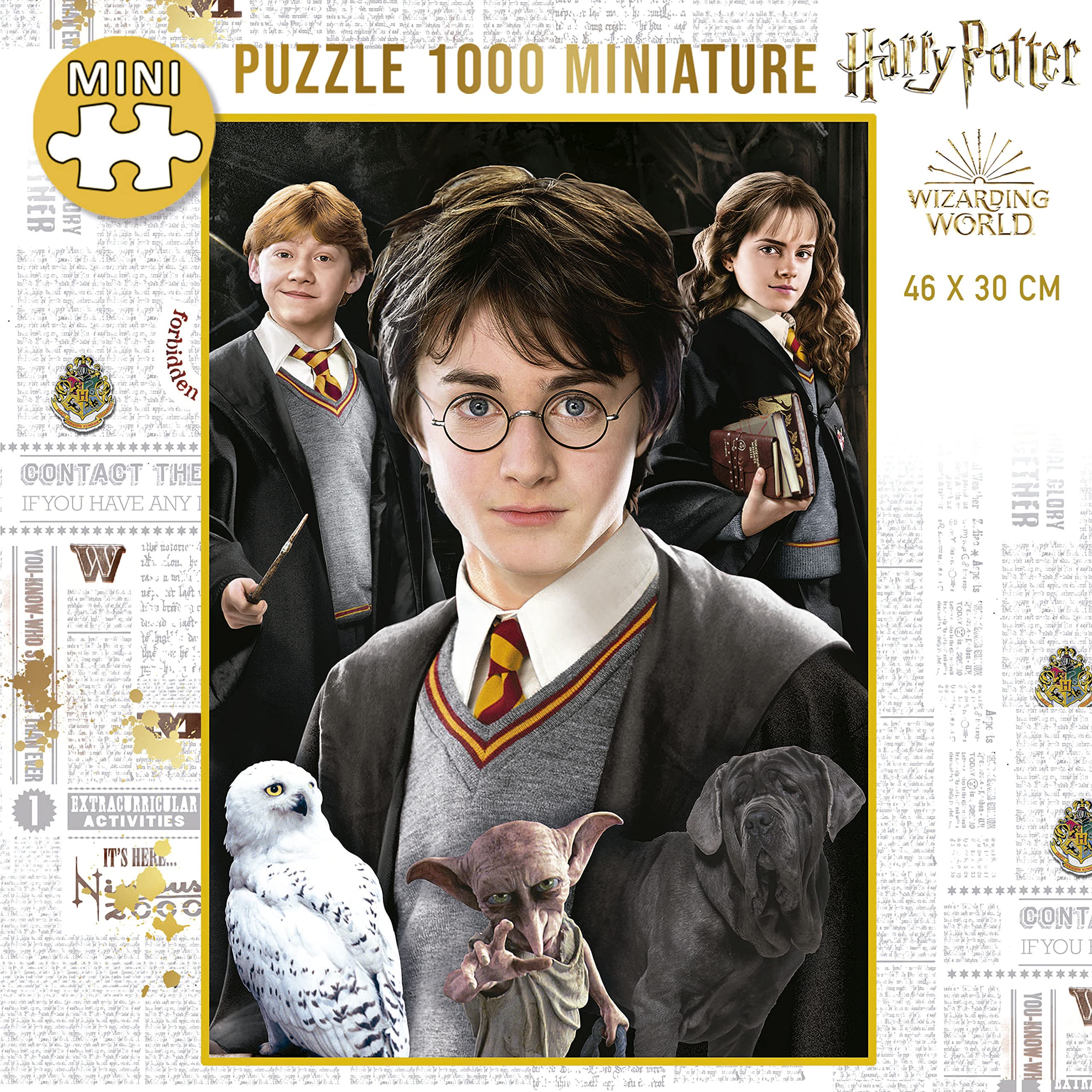 Educa - Puzzle 1000 Pezzi Harry Potter Miniature - Formato Miniatura, 30x46 Cm, Con Colla Fix Puzzle Inclusa, Per Adulti E Ragazzi Dai 14 Anni - copertina
