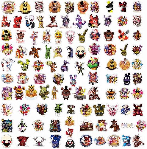 Miniatura 2 de 215 calcomanías de película de juego de terror, calcomanías de osos, calcomanías de vinilo impermeable para botellas de agua, regalos de Navidad