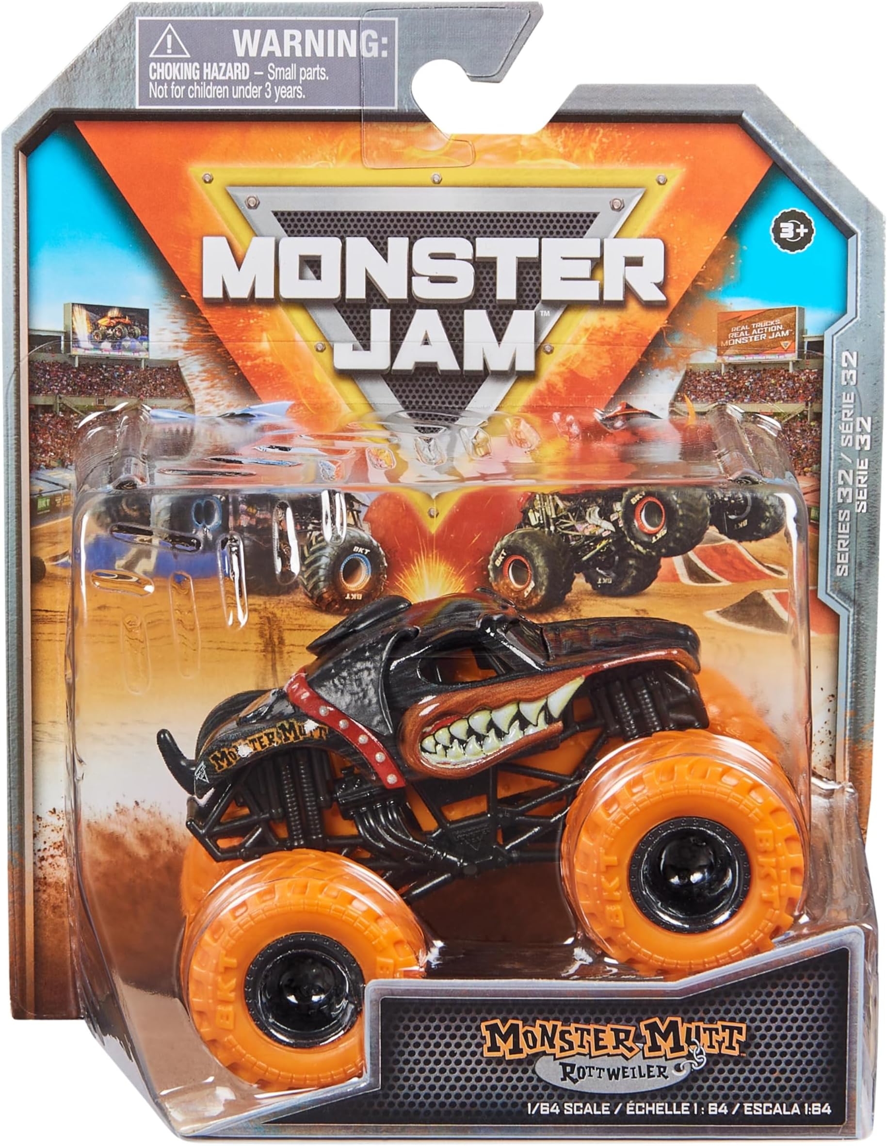 2023 Spin Master 1:64 Diecast Truck Series 32 Ruff Crowd Monster Mutt Rottweiler