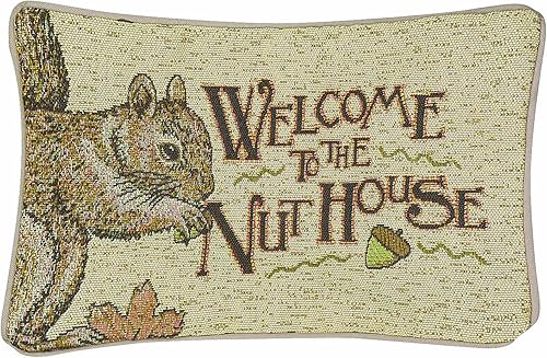 Manual Nuthouse - Almohada decorativa (12.5 x 8.5 pulgadas)