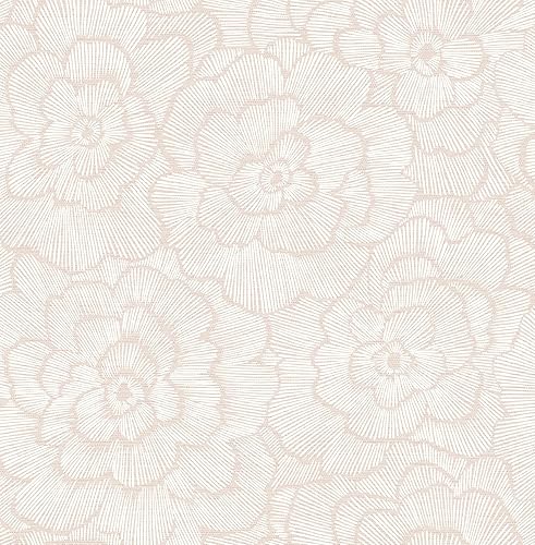 Papel tapiz autoadhesivo rosa Saraya