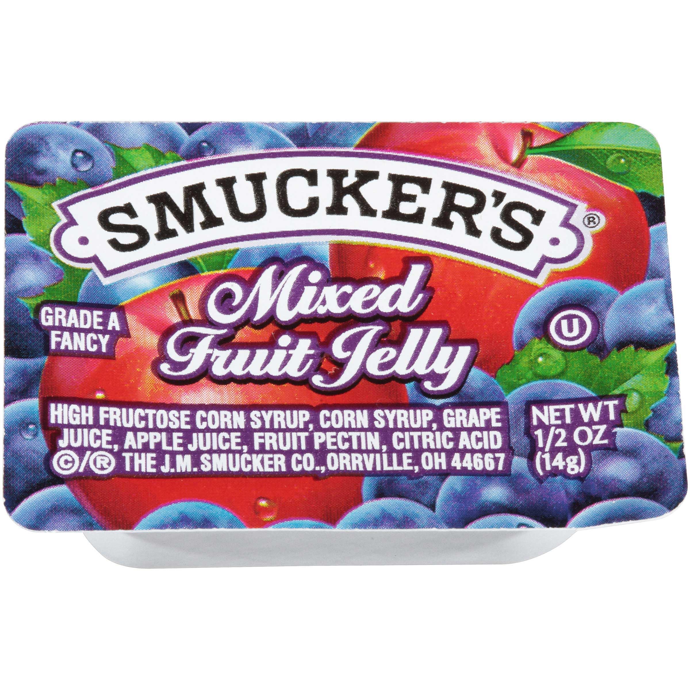 Smuckers Mixed Fruit Jelly by Smucker's – 0.5 Ounce (Pack of 200), Pack of 200, Model 5150000765