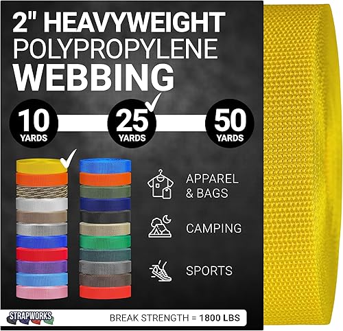 Vista 56 de Strapworks Correas de polipropileno pesado: correas de polietileno resistentes para reparación de equipos de bricolaje al aire libre Negro