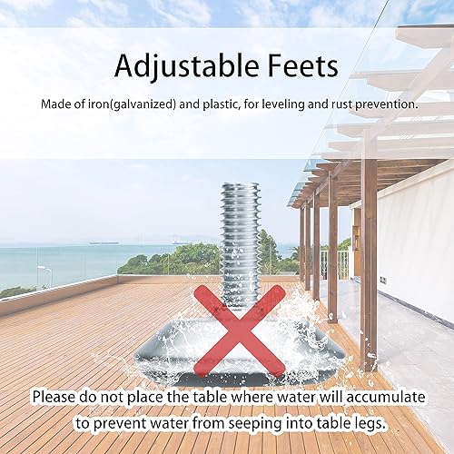 Miniatura 7 de Patas de mesa de metal para escritorio, plancha de tubo cuadrado resistente, patas de muebles de bricolaje para comedor y mesa auxiliar, escritorio