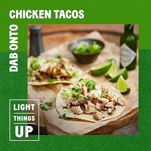 Miniatura 4 de TABASCO Brand Green Salsa de pimienta jalapeña, salsa picante suave, mini botellas de vidrio, sabor equilibrado, salsa de jalapeño crujiente y