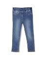 Amazon Brand - Symbol Girls Elasticated Slim Fit Denim Jeans (Jegging) Med Blue