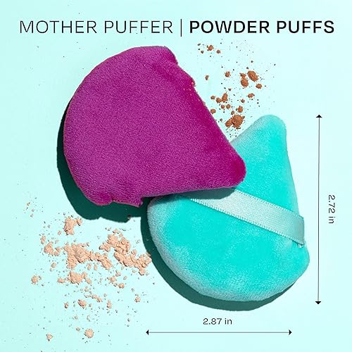 Miniatura 10 de Freeman Puffs N' Stuff - Juego de esponjas de polvo + esponjas líquidas, esponjas de mezcla de maquillaje para base líquida y crema y corrector,