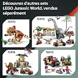 LEGO Jurassic World Le T. Rex et l’Évasion sur la Rivière - Jouet Interactif avec Figurine de Dinosaure - Bateau, 4x4 & 2 Minifigurines - Cadeau pour Garçon ou Fille dès 5 Ans 76975 - 7
