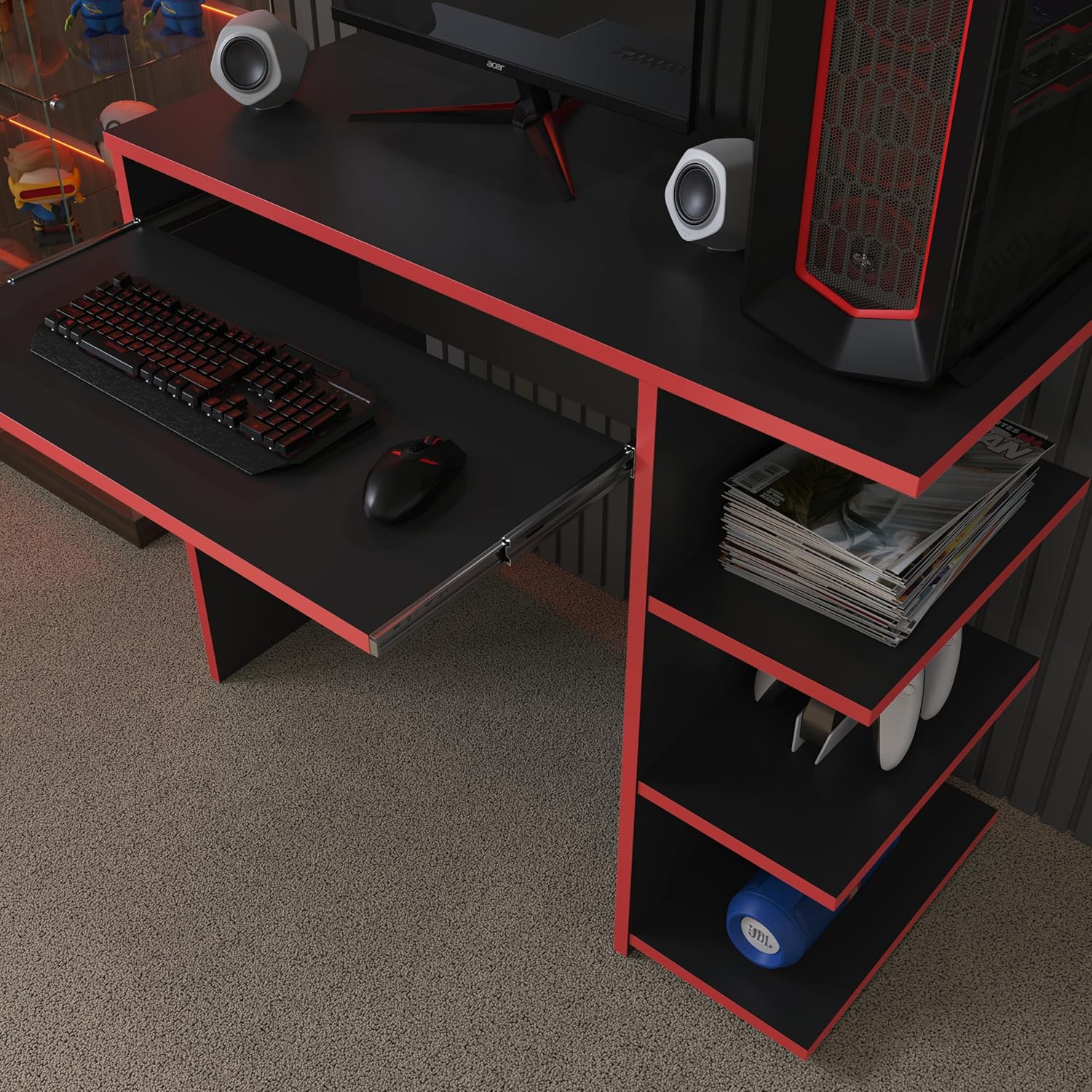 Review da Mesa Escrivaninha Para Computador: Transforme Seu Escritório em um Espaço Gamer 5