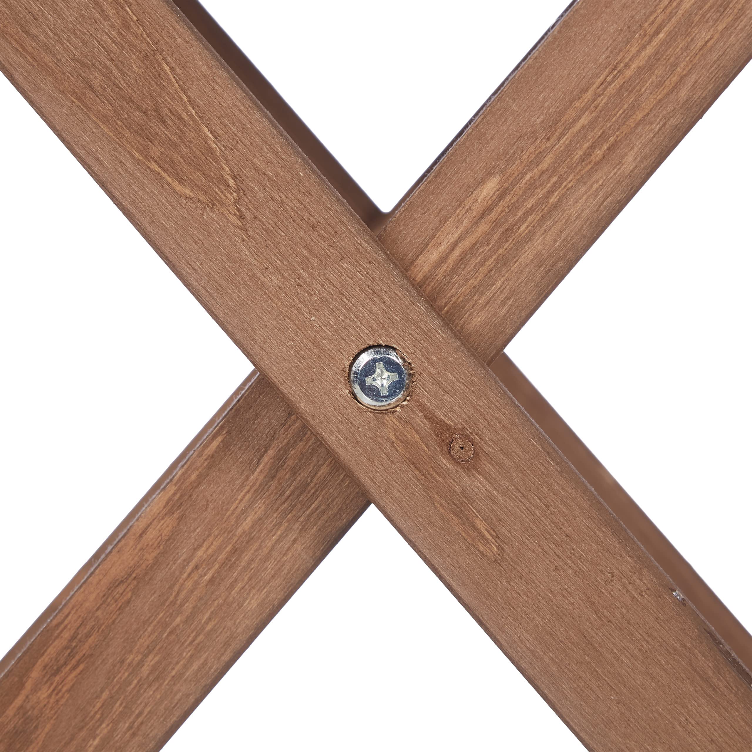 Relaxdays Tavolino Pieghevole Legno 50x50x50 cm Marrone