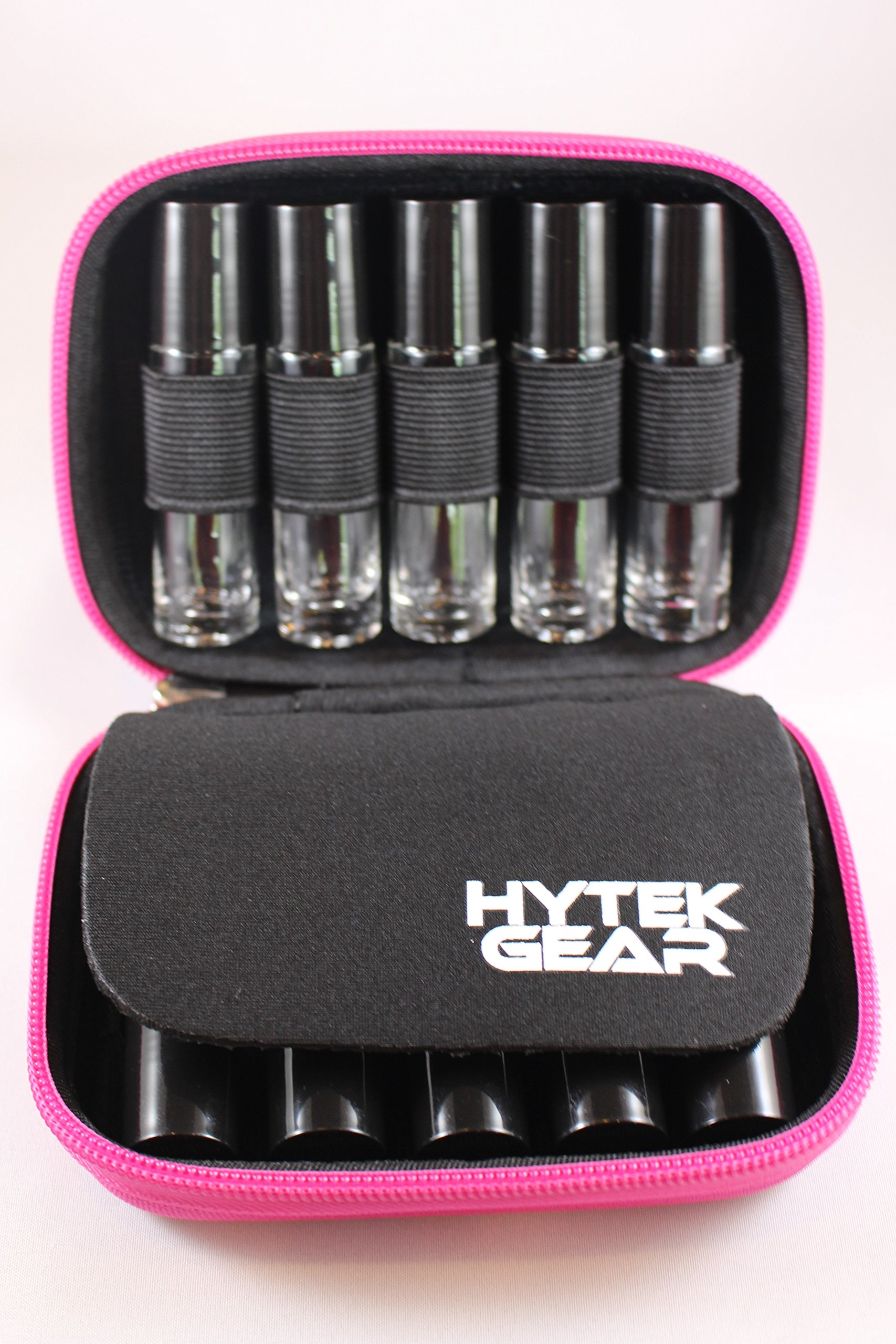 Essential Oil Carrying Case Holds 10 Bottles Perfect for Roller Bottles 5ml - 10ml Multiple Colors! (1 Pack, Pink)
