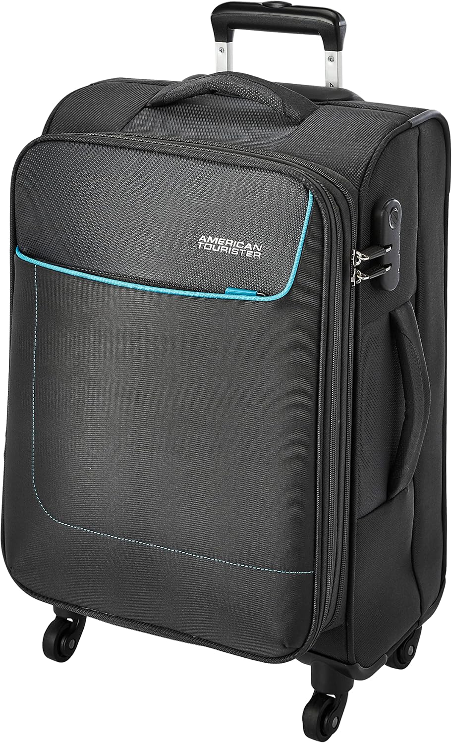 American Tourister Jamaica Spinner Polyester 58 cms Small Grey Cabin