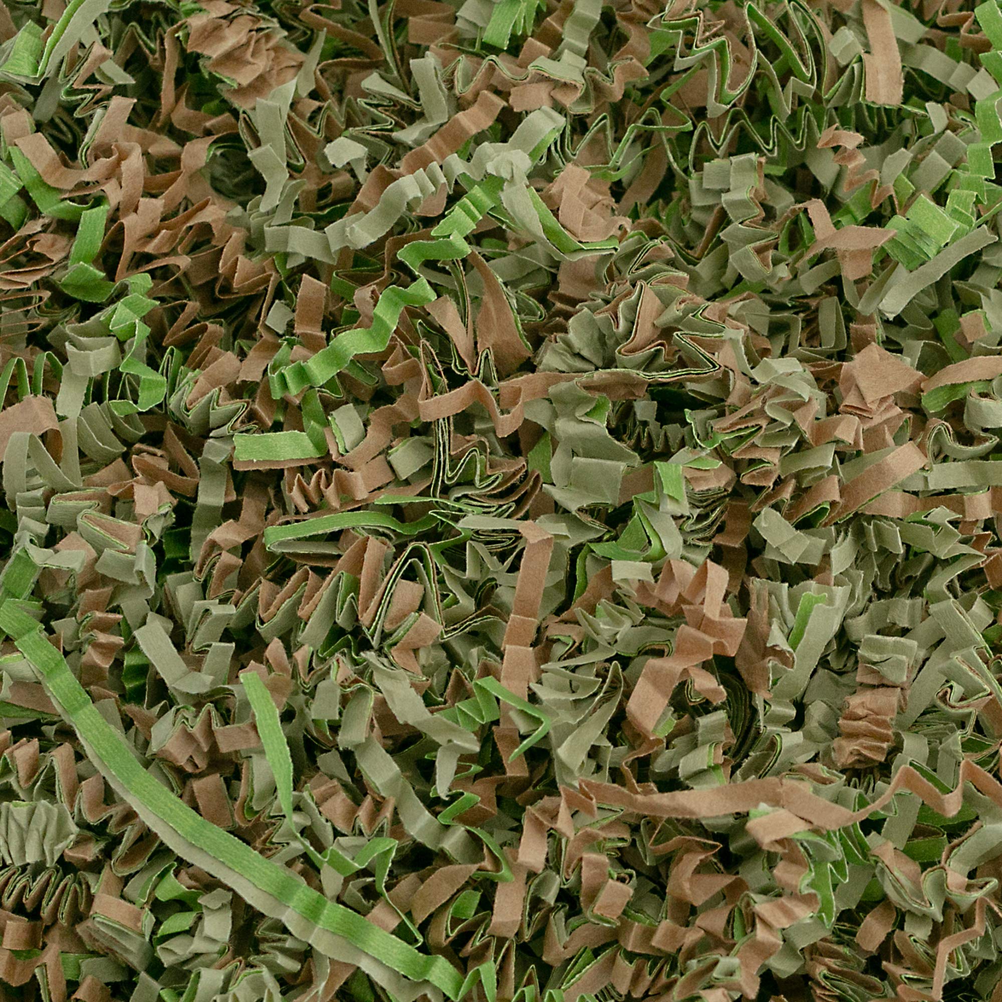 Crinkle Cut Paper Shred Filler (1/2 LB) for Gift Wrapping & Basket Filling - Camo | MagicWater Supply
