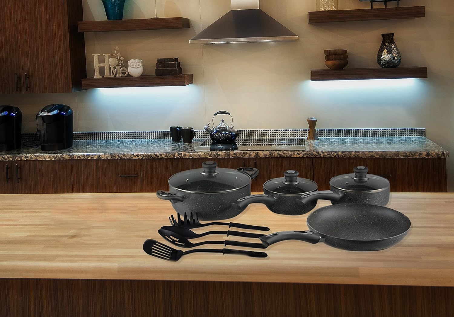 Ceramic Cookware Set, Standard, Metal