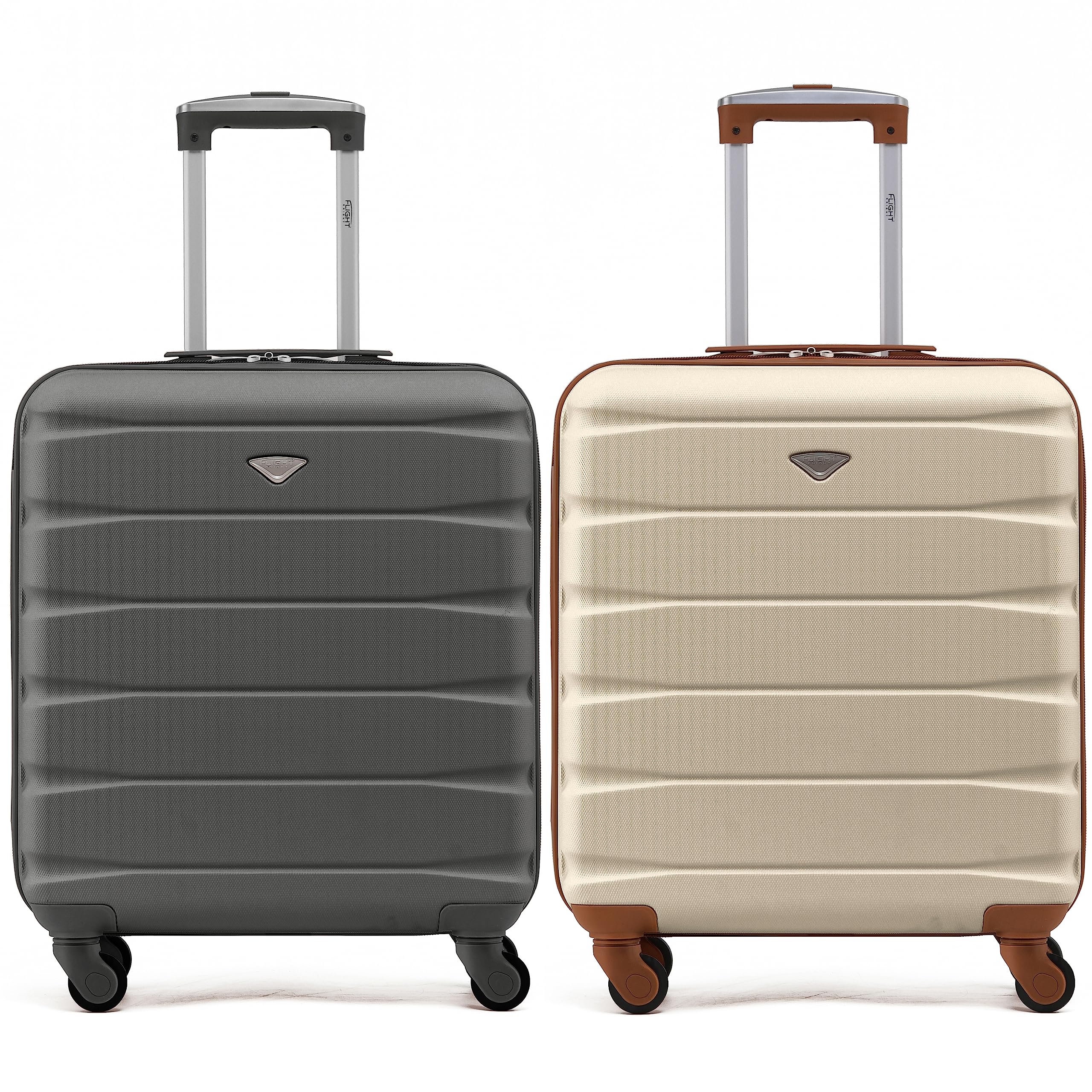Flight Knight Suitcase Set of 2 Lightweight 4 Wheel ABS Hard Case Cabin Carry On Hand Luggage Approved for Over 100 Airlines Including easyJet, British Airways, Ryanair & Many More 55x35x20cm — view 33