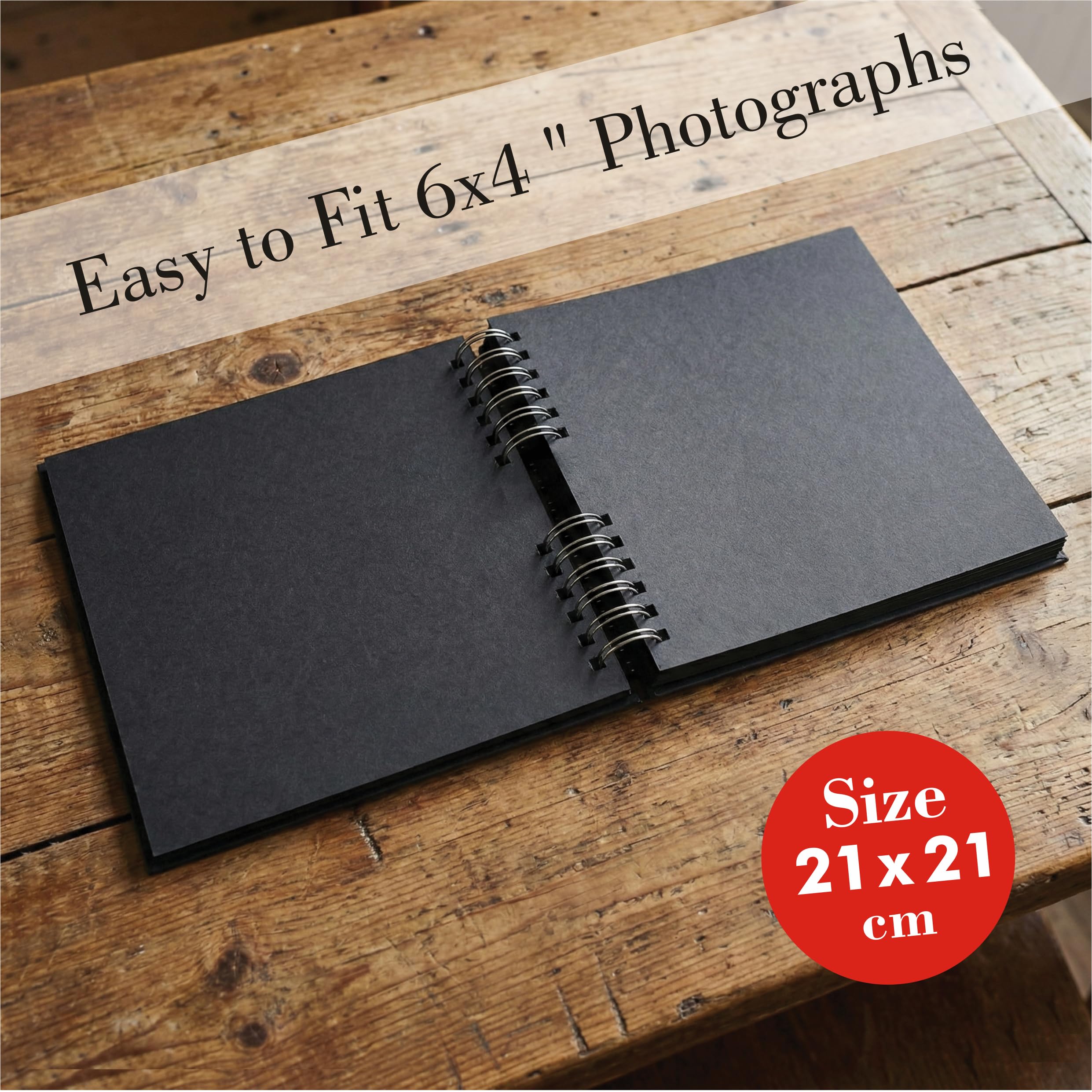 Zaslan Black Scrapbook Album - 56 Pages -2 Zaslan Black Scrapbook Album - 56 Pages -2