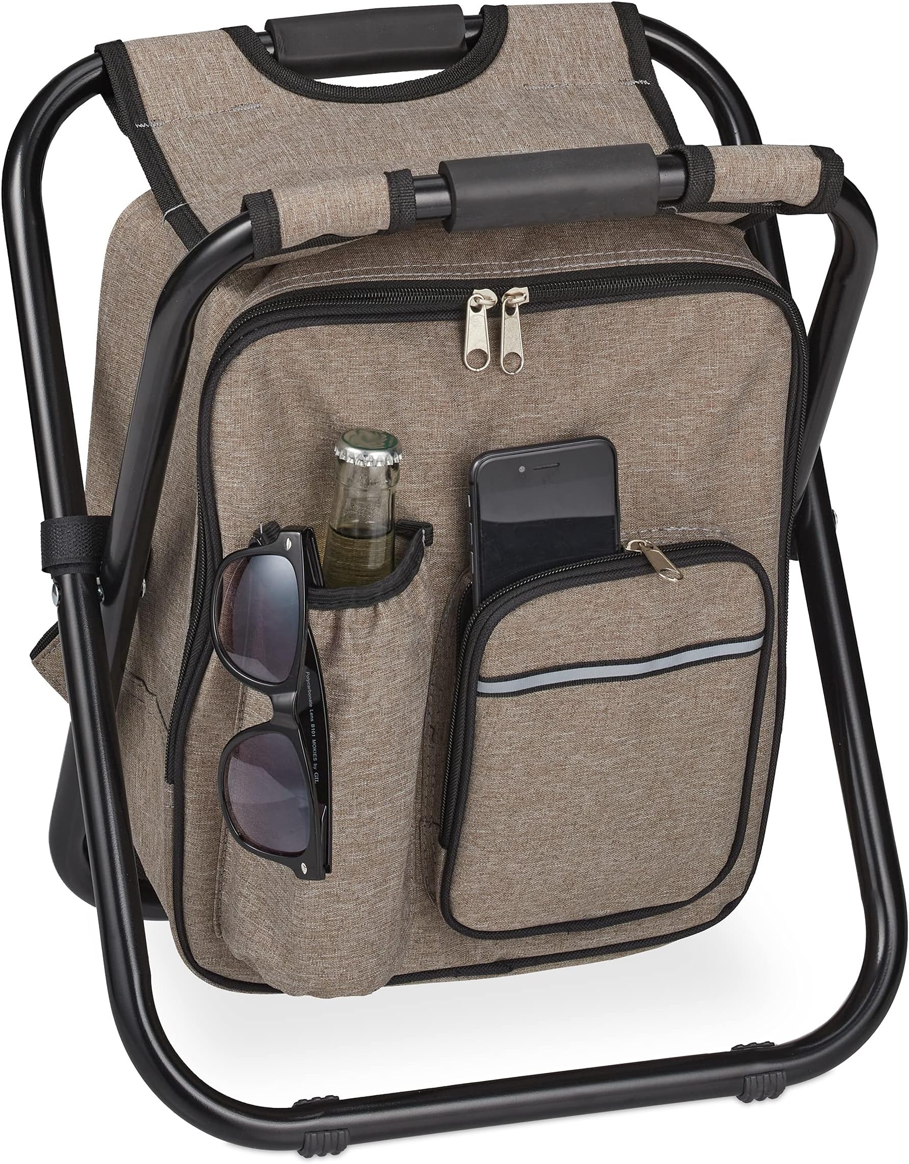 Tabouret De Camping "Pliable" 45cm Gris