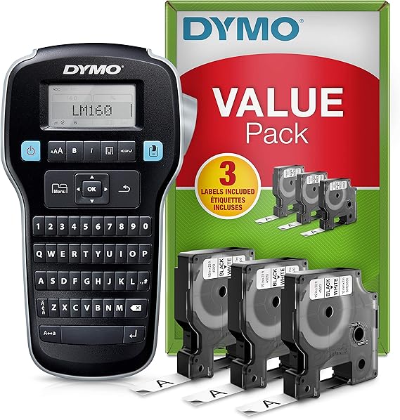 Dymo LabelManager 160 Label Maker Starter Kit, Handheld Label Maker