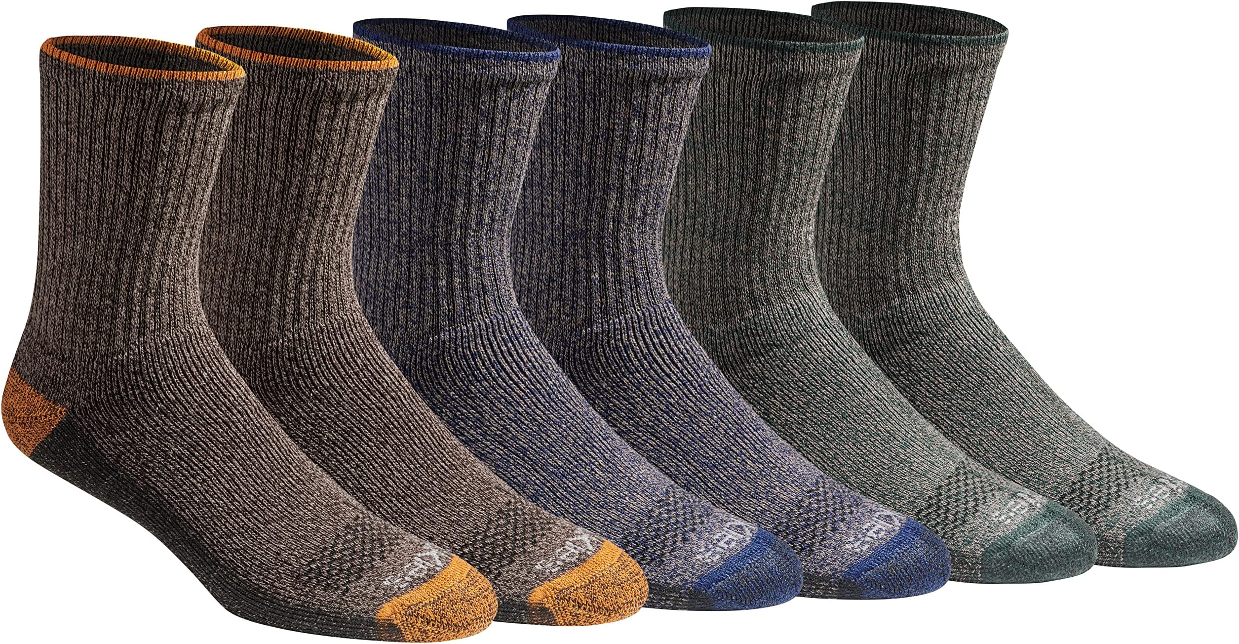 mens Dri-tech Moisture Control Comfort Length Crew Socks (6 & 12 Pairs) Socks