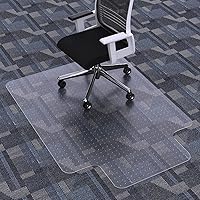 Vista 12 de FuturHydro Tapete para silla para suelo de madera dura, 30 x 48 pulgadas, transparente, antideslizante, tapete para silla de escritorio, fácil