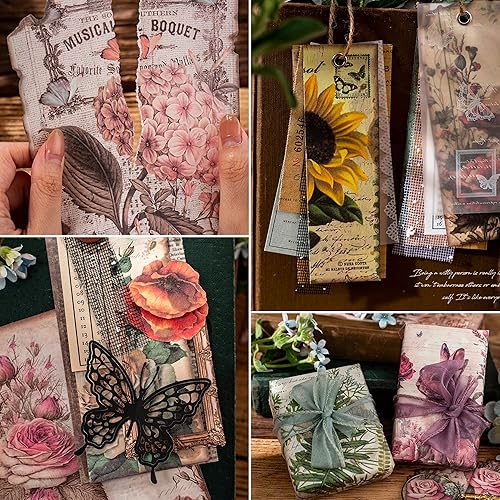 Miniatura 6 de 180 hojas de papel para álbumes de recortes, suministros para álbumes de recortes, kits de papel para manualidades, pósteres de decoración de