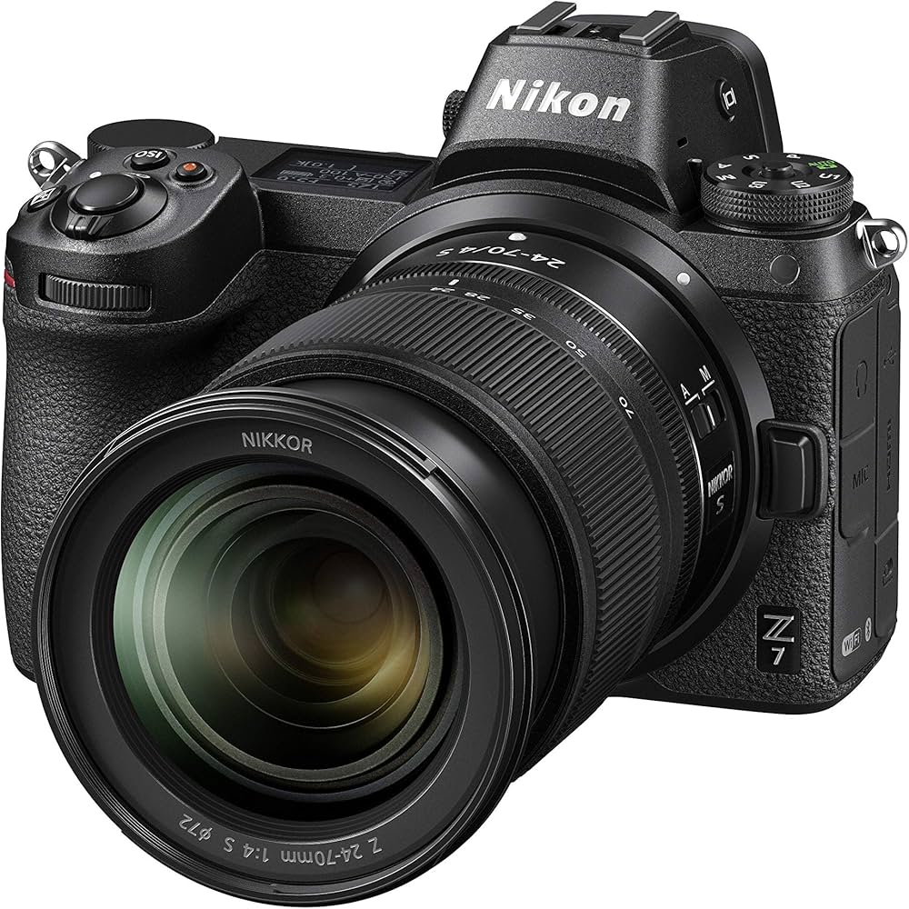 Nikon Z 7 + Nikkor Z 24-70mm f/4 + FTZ Adapter, Black: Mirrorless Nikon Z 7 + Nikkor Z 24-70mm f/4 + FTZ Adapter, Black: Mirrorless