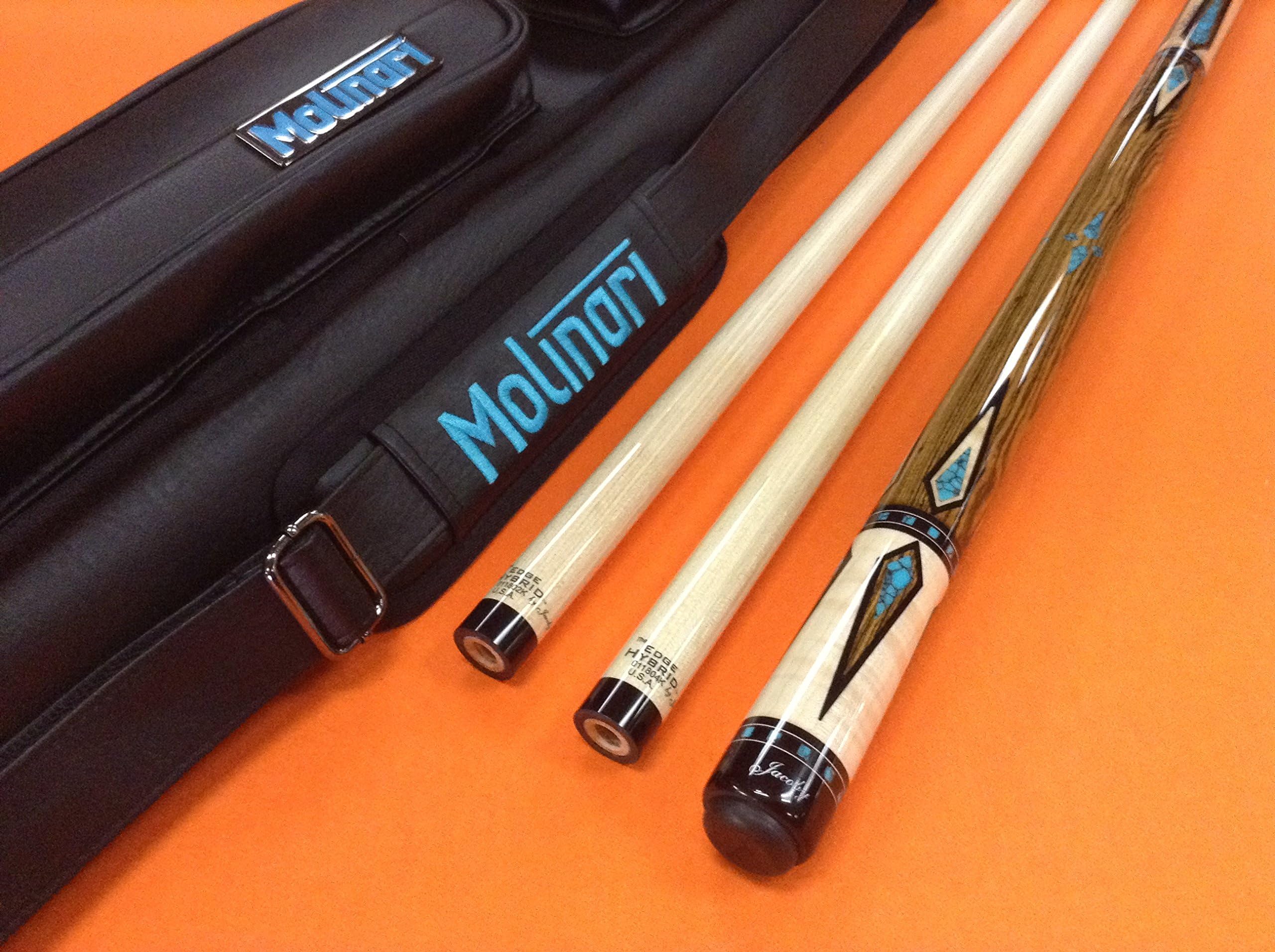 Jacoby Carom CUE 0717-56C Edge Hybrid SHAFTS & MOLINARI CASE (Special Edition)