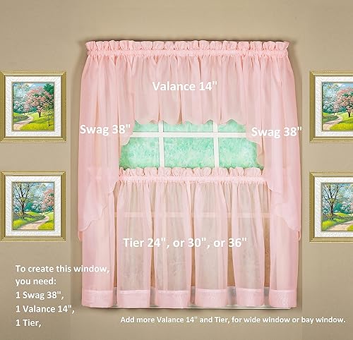 Vista 190 de Today's Curtain - Cortina Emelia de gasa original, panel de 84 pulgadas, negro, 60 pulgadas de ancho x 84 pulgadas de largo