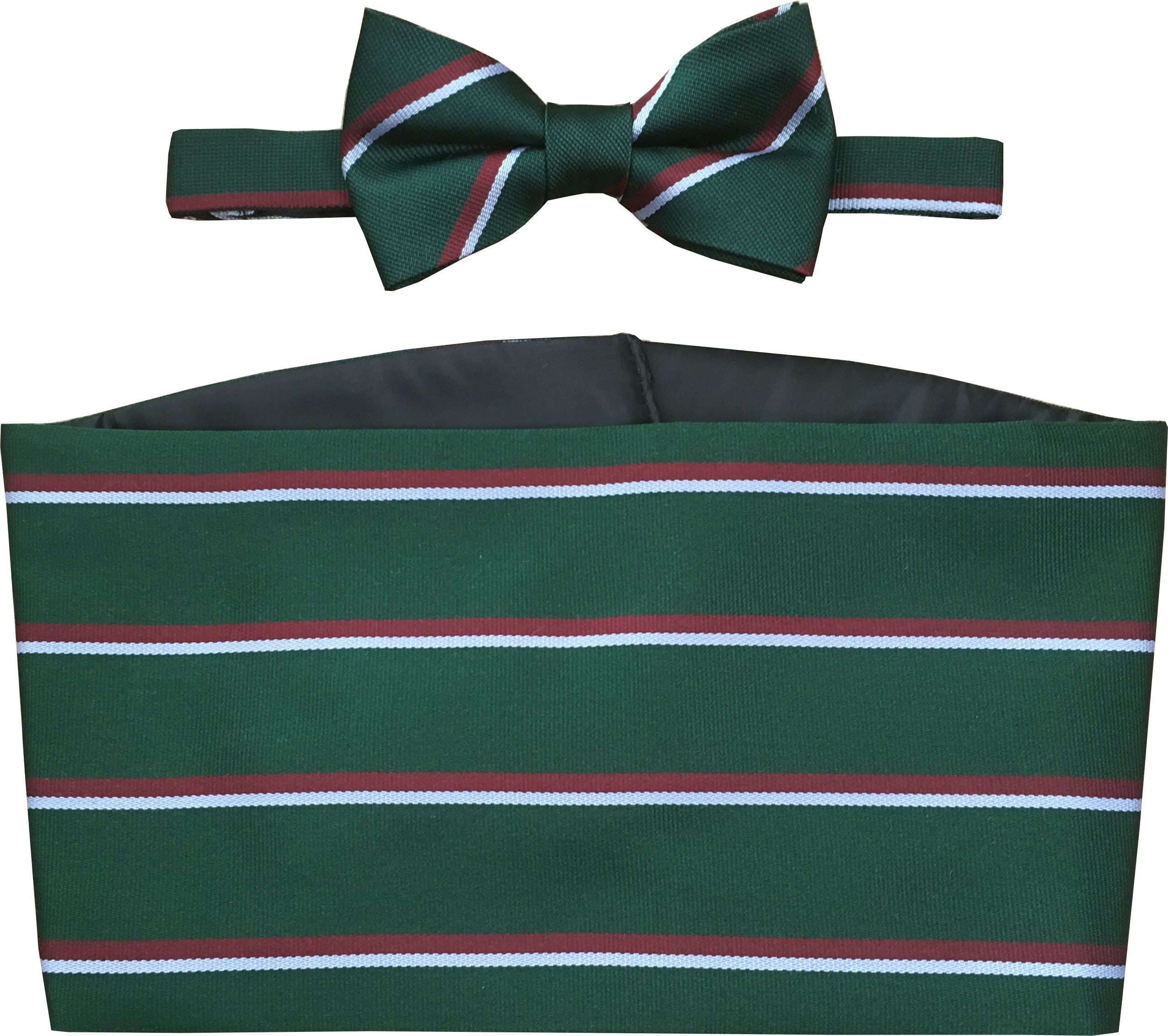 Staffordshire Regiment Cummerbund Set (Includes Bow Tie & Hanky)