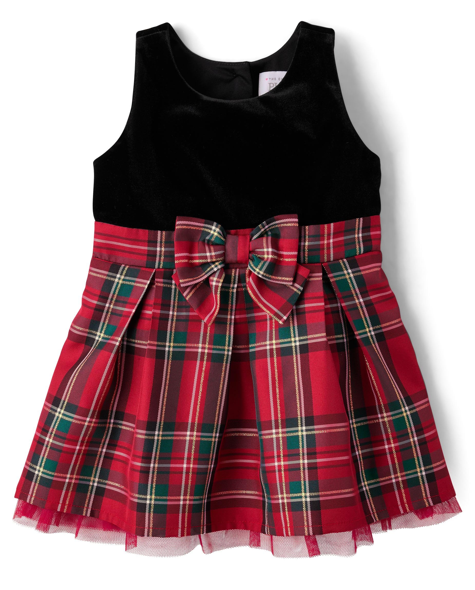 The Children's Place Baby Girls' and Toddler Sleeveless Holiday Dressy Dresses