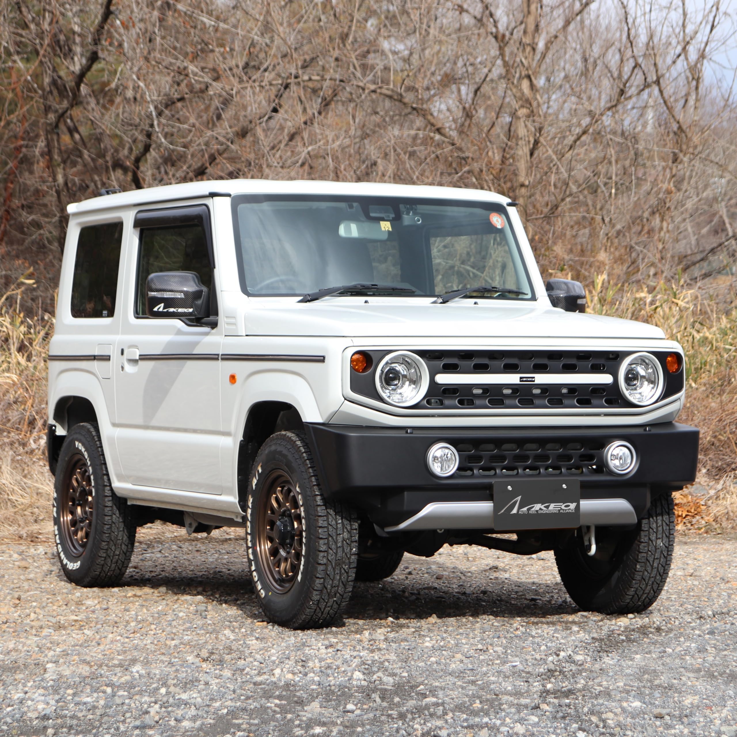 Amazon | AKEa×AM Design JB64/74 ジムニー/シエラ フロントグリル F 