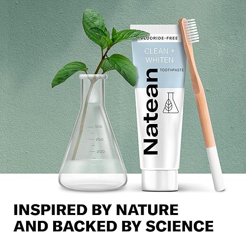 Miniatura 2 de Natean Clean  Whiten - Pasta de dientes blanqueadora sin flúor menta limpia tubo de 47 onzas