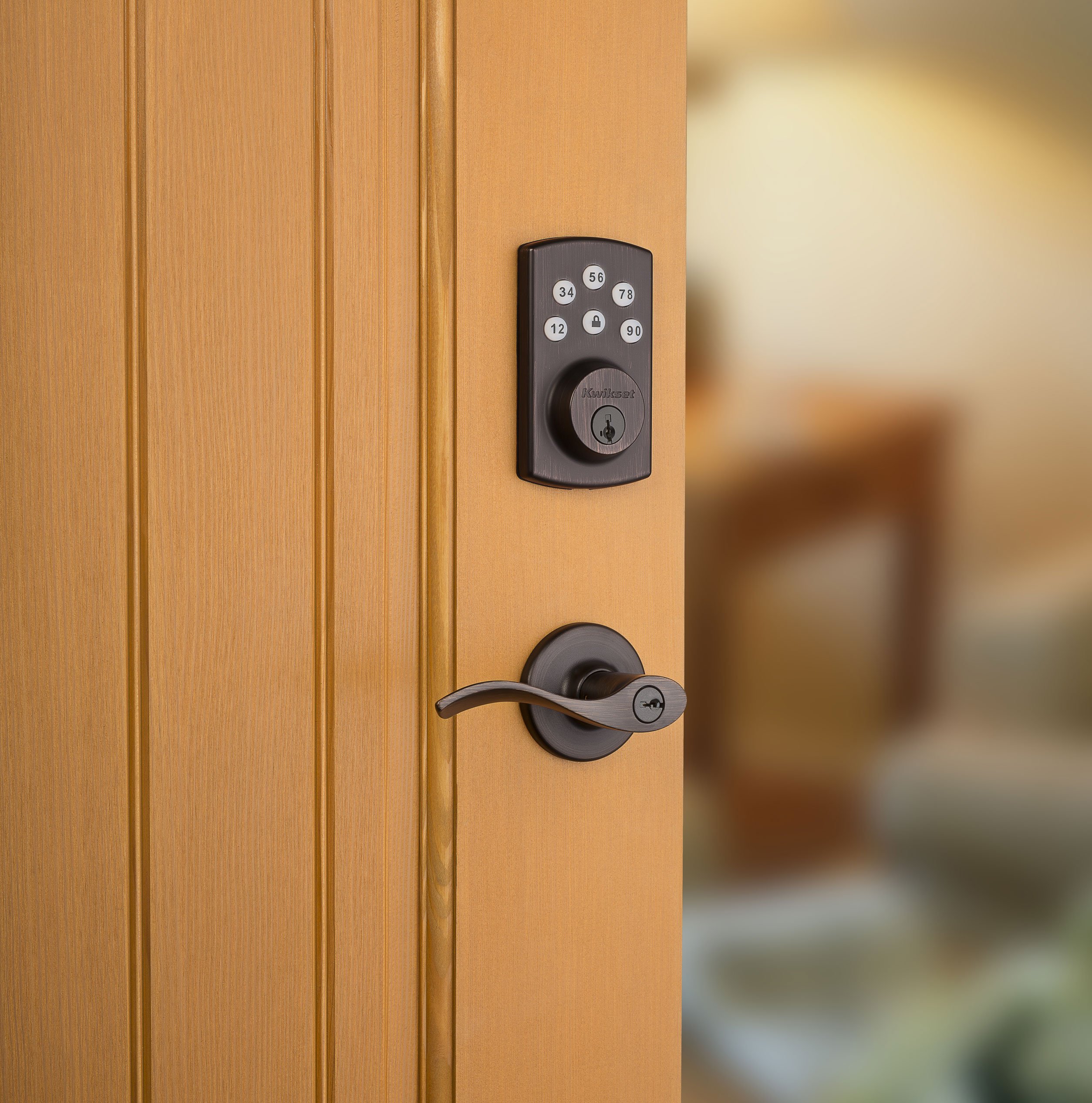 Amazon.co.jp: Kwikset 907 パワーボルト 2.0 電子デッドボルト