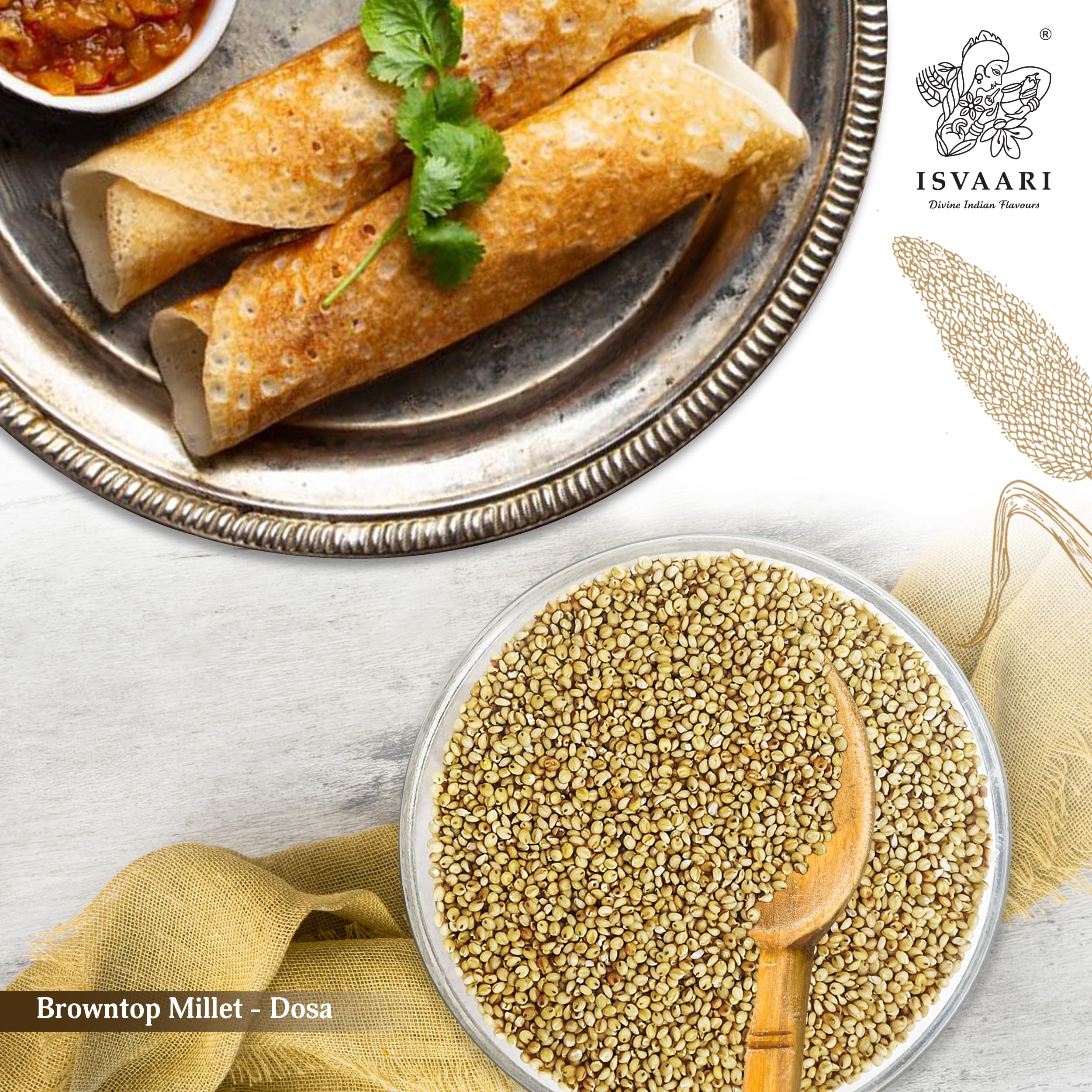 Isvaari Browntop Millet, 1kg 3
