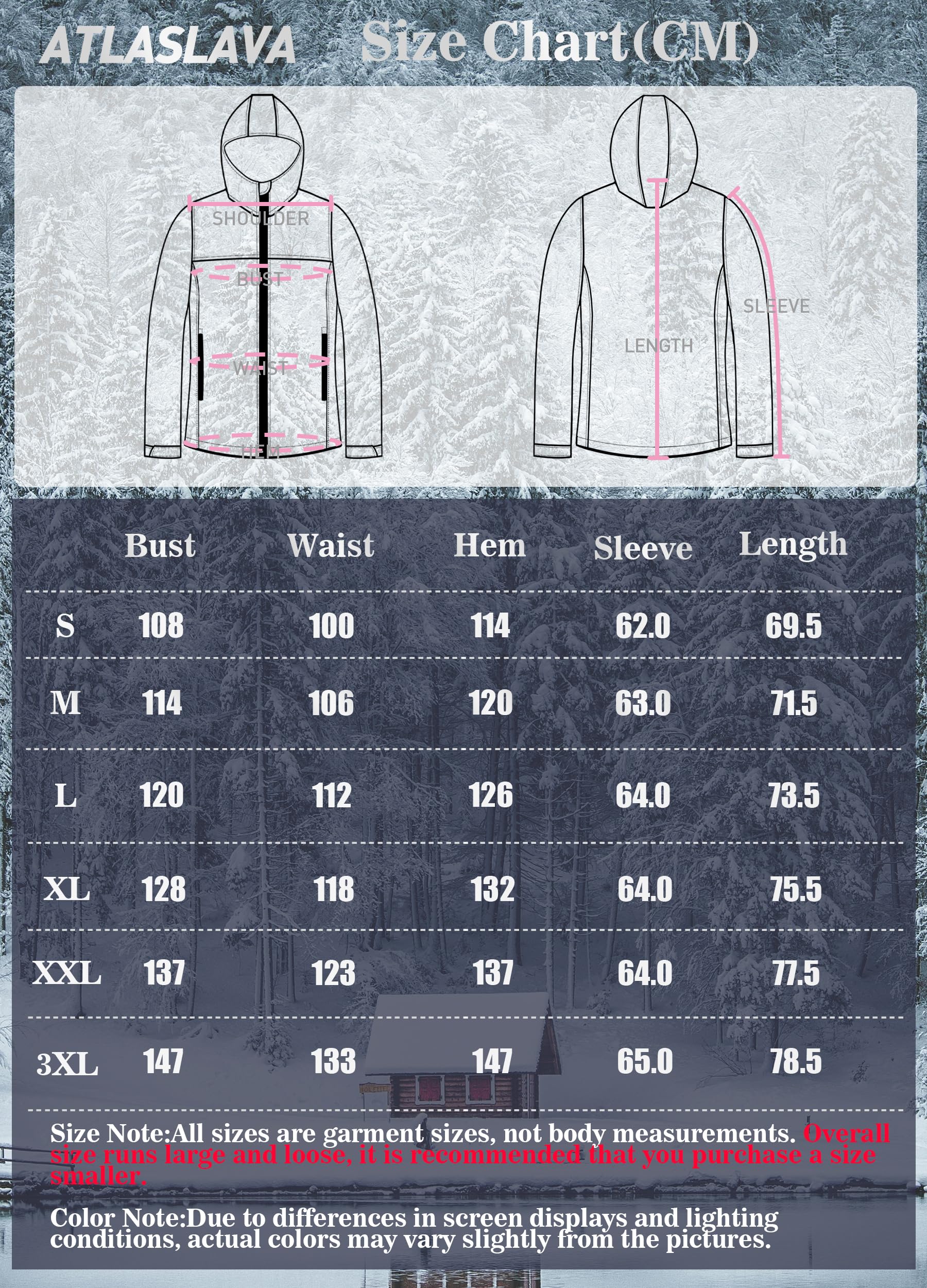 ATLASLAVA Softshelljacke Damen mit Kapuze Regenjacke Fleecejacke Wanderjacke Gefüttert Jacken Outdoor Wandern S-3XL