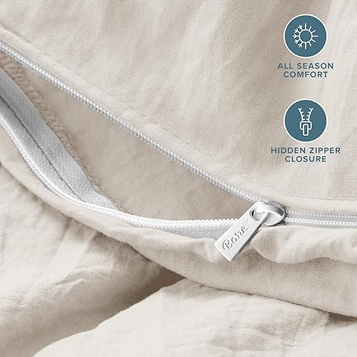 Miniatura 4 de Bare Home - Juego arenado de funda de edredón para cama individual e individual XL, colección 1800 Premium - Funda fresca de edredón - Fundas de