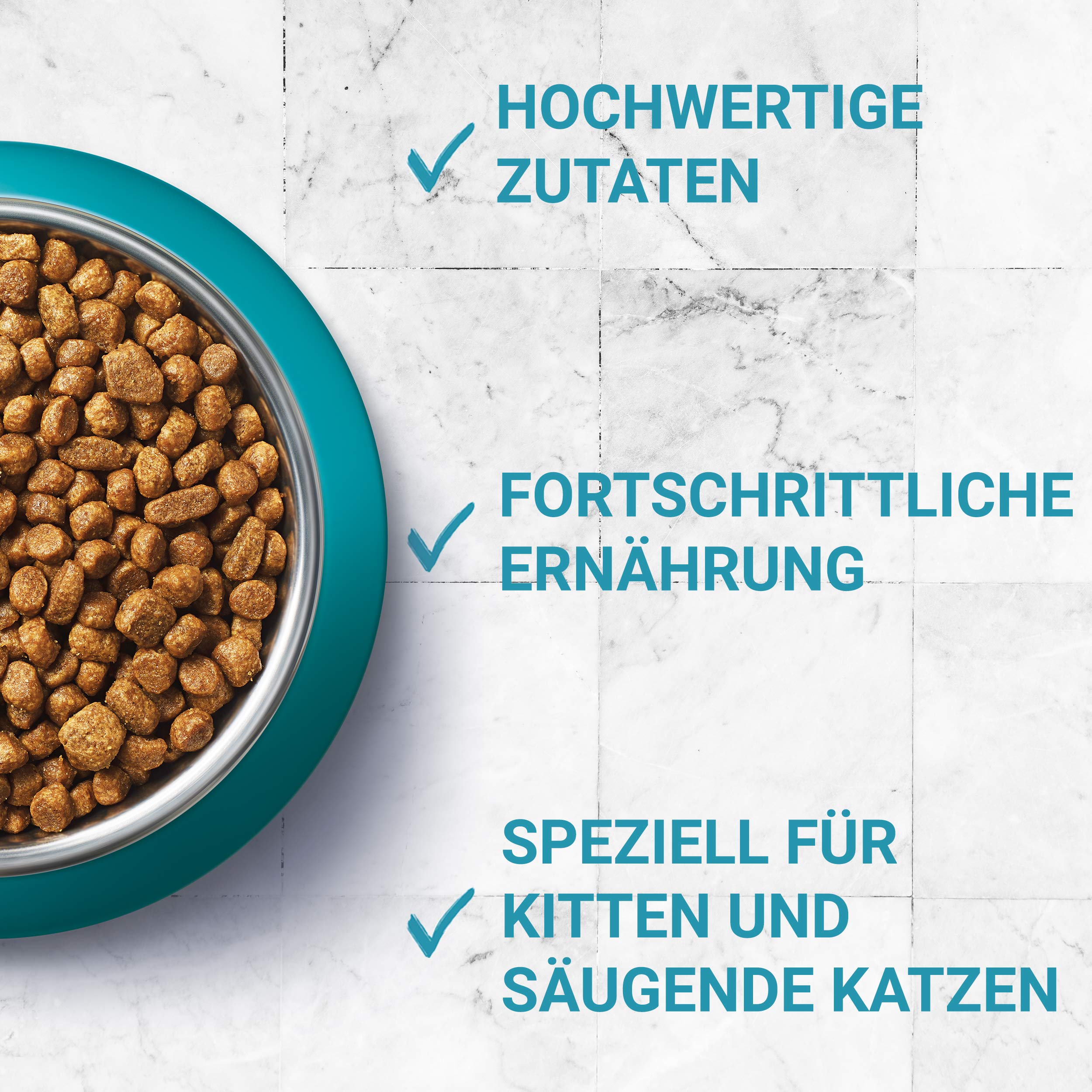 PURINA ONE Junior, Reich an Huhn und Vollkorn-Getreide Katzentrockenfutter, 6er Pack (6 x 1500 g)