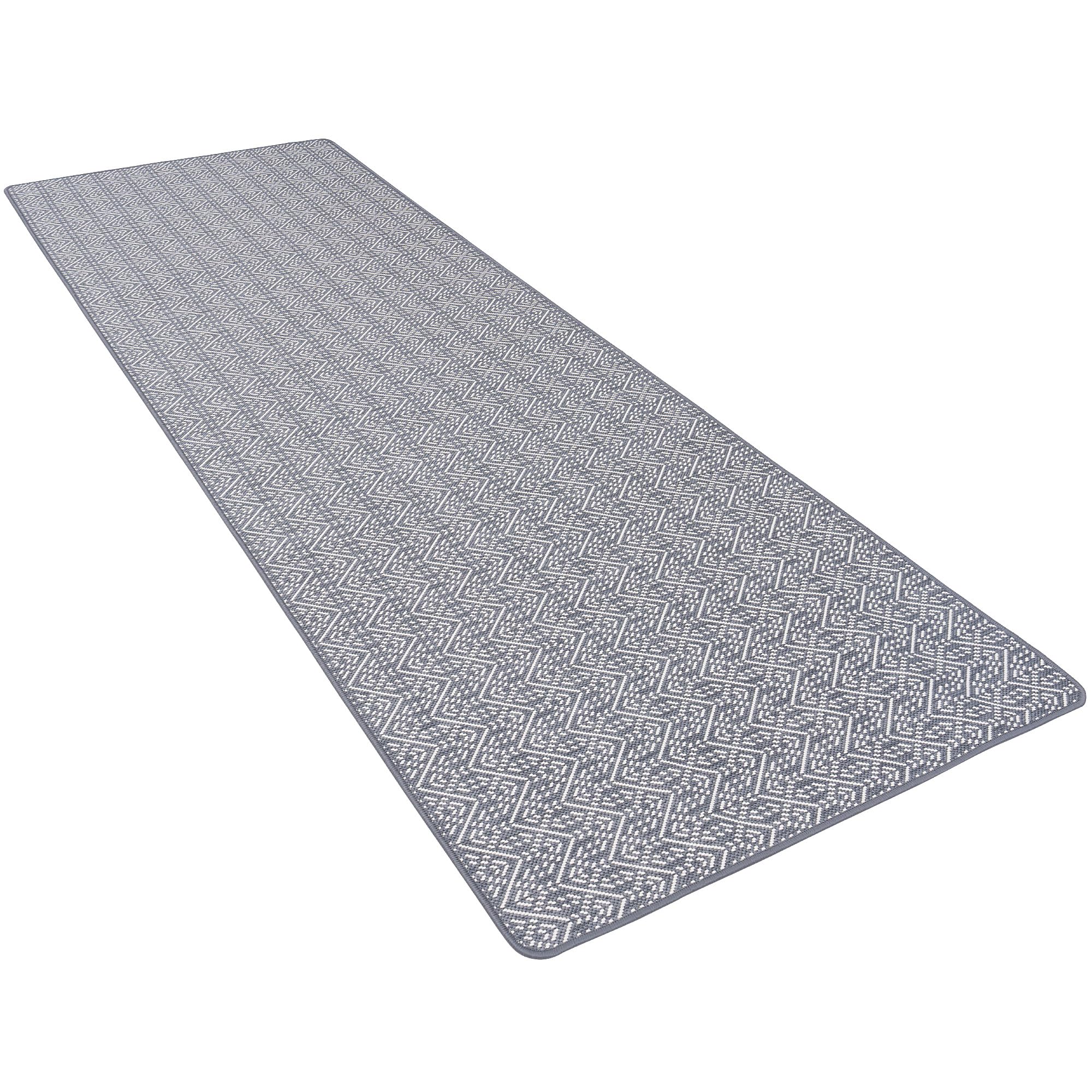 Snapstyle Tapis de Couloir intérieur-extérieur réversible Cape Cod Gris Trend, Résistant aux UV, Imperméable, Facile à Entretenir, Résistant, Idéal pour terrasse, Balcon, Couloir