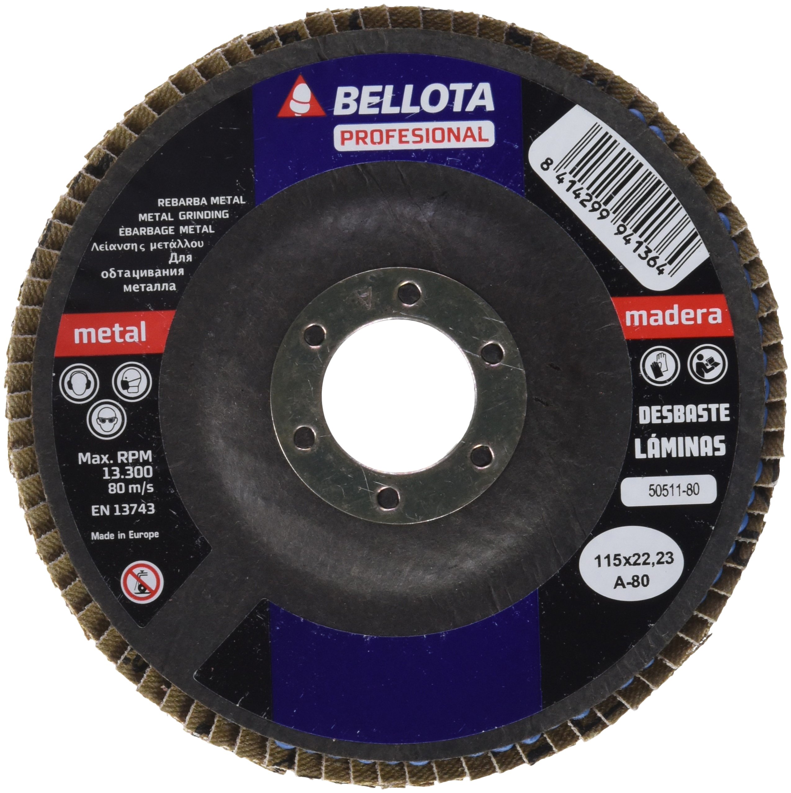 Bellota 50511-80 - DISCO LAMINA F.VID.A80.115