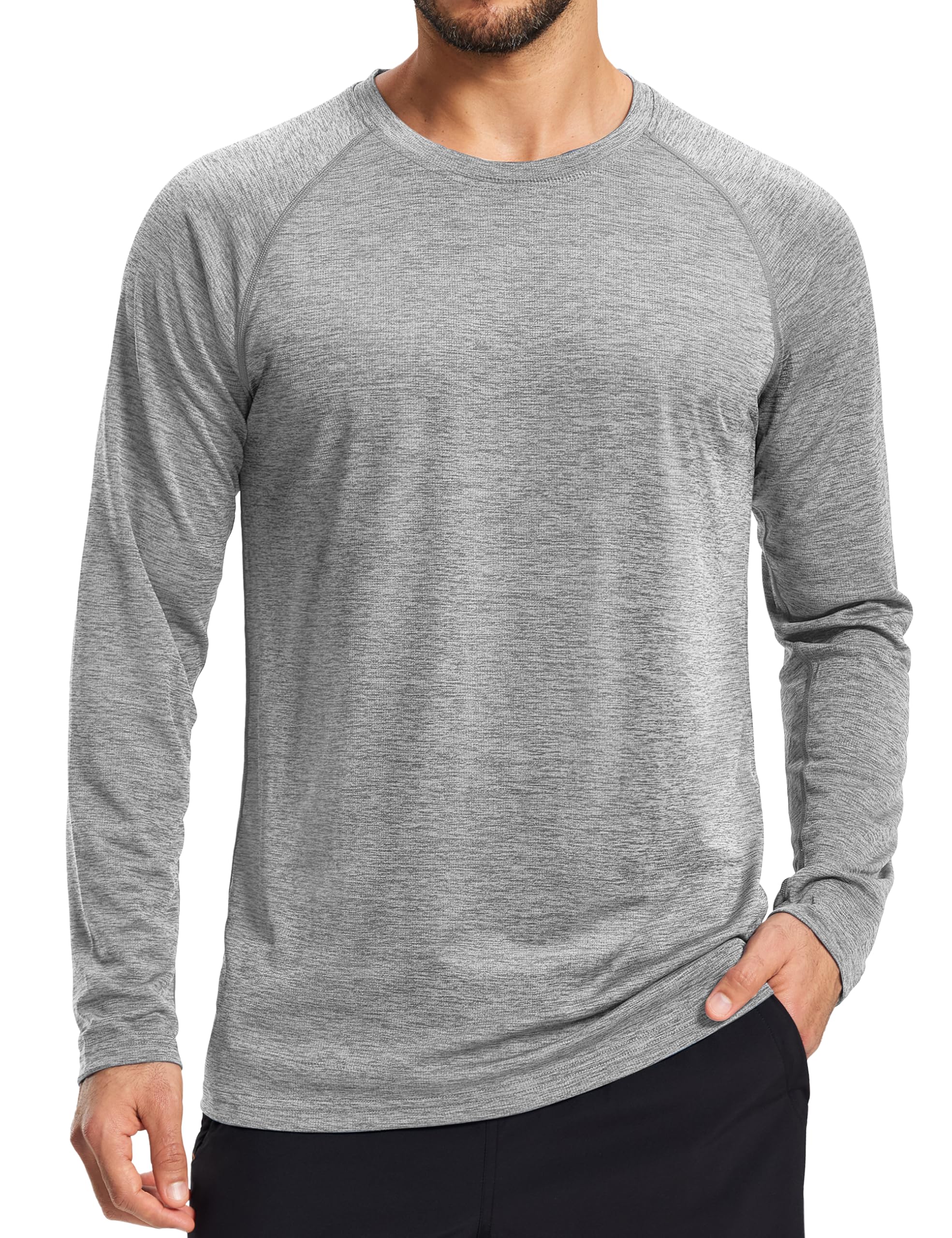 magcomsen Men's Long Sleeve Shirts UPF 50+ Sun Protection Dry Fit Shirts Athletic Fishing Hiking Workout Rash Guard-picture-34