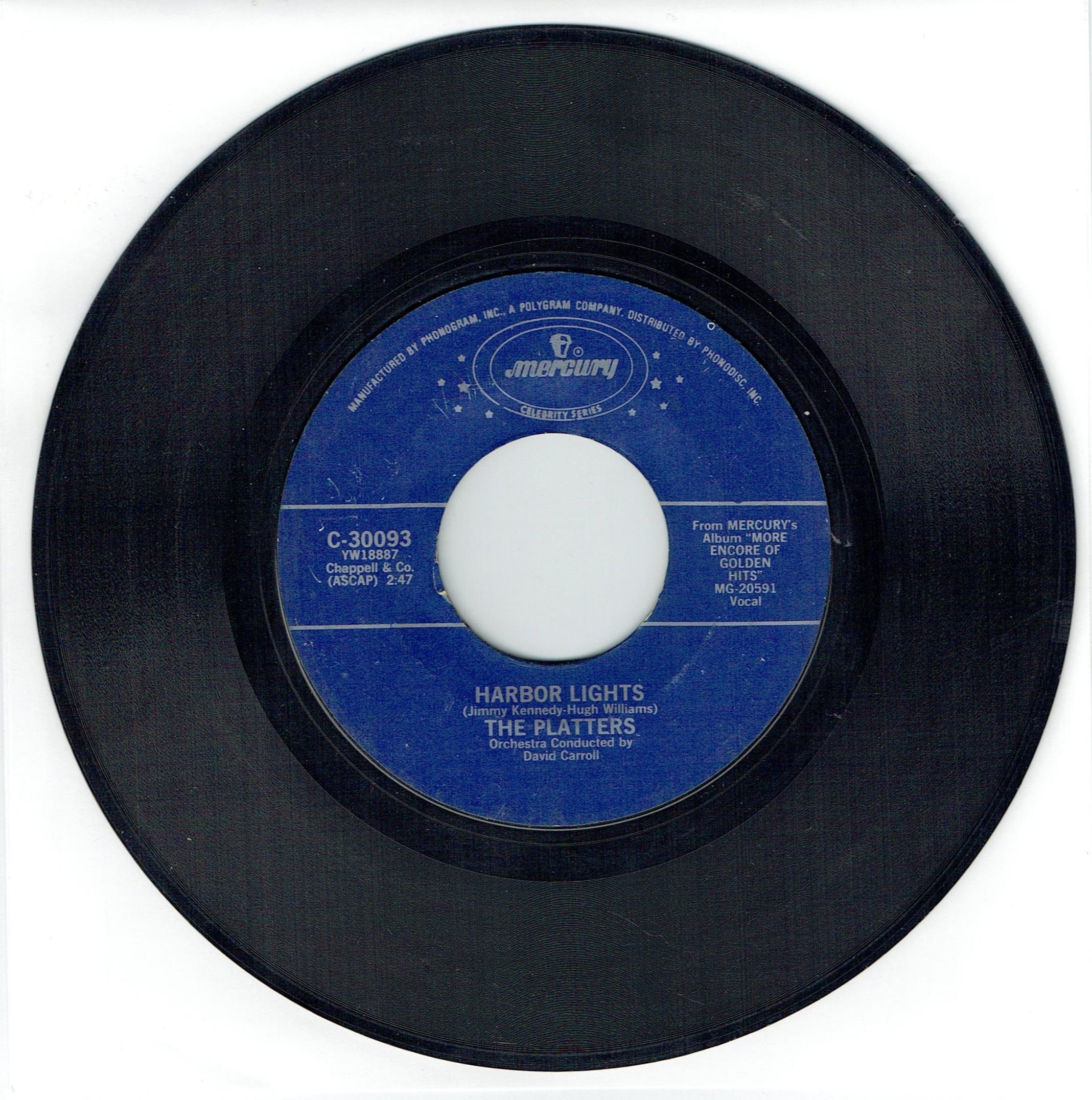 PLATTERS - SMOKE GETS IN YOUR EYES - 7" VINYL