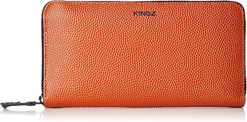 Amazon キングズ バスケットボール素材 ラウンド長財布 バスケットボール素材 ダルオレンジ Kingz キングズ 財布