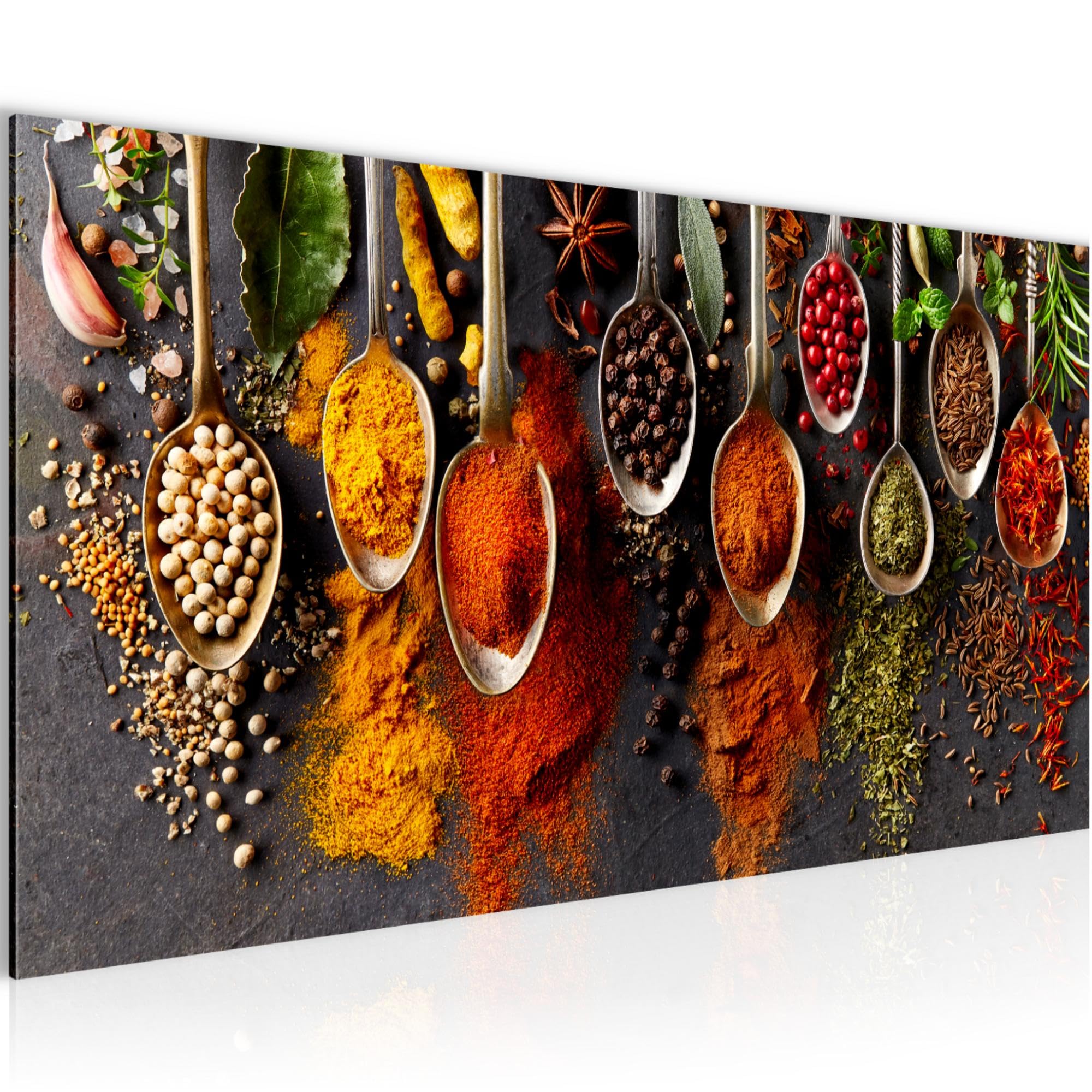 Runa Art Spices Canvas Wall Art Kitchen 1 Piece Non-Woven Canvas Prints For Living Room And Bedroom Dining Room 041412A